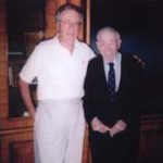 LewRudin Lew "Mr. New York" Rudin shares laugh with WHE stepdad, the ultimate "pol"