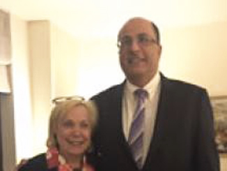 with Israeli Ambassador Aharoni